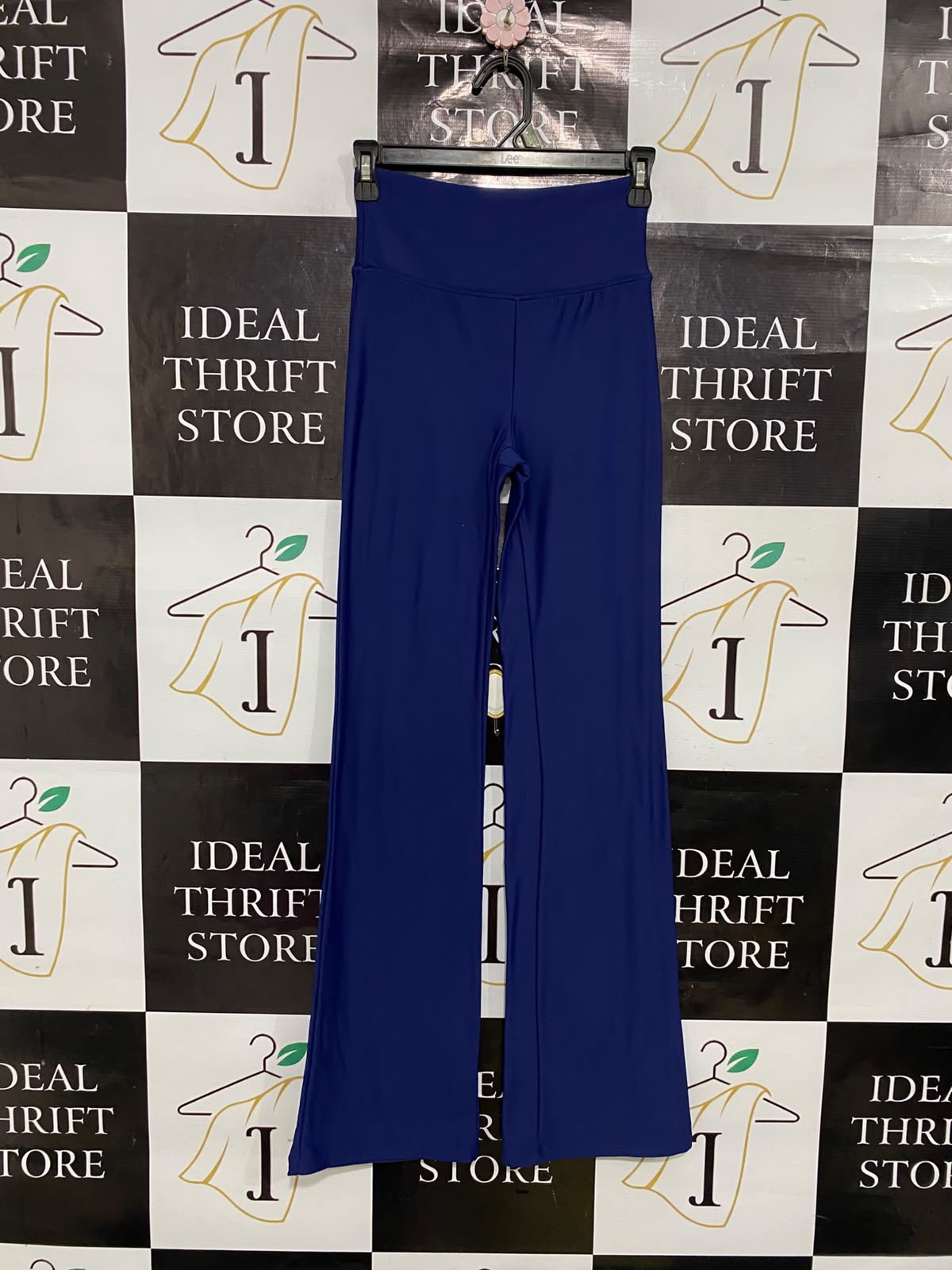 COTTON ON |S| WAIST 23| A36| DEEP ROYAL BLUE PERFORMANCE-STRETCH FLARED YOGA TROUSERS