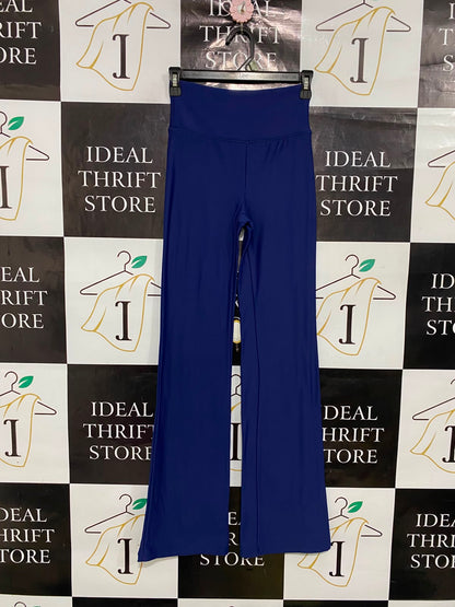 COTTON ON |S| WAIST 23| A36| DEEP ROYAL BLUE PERFORMANCE-STRETCH FLARED YOGA TROUSERS