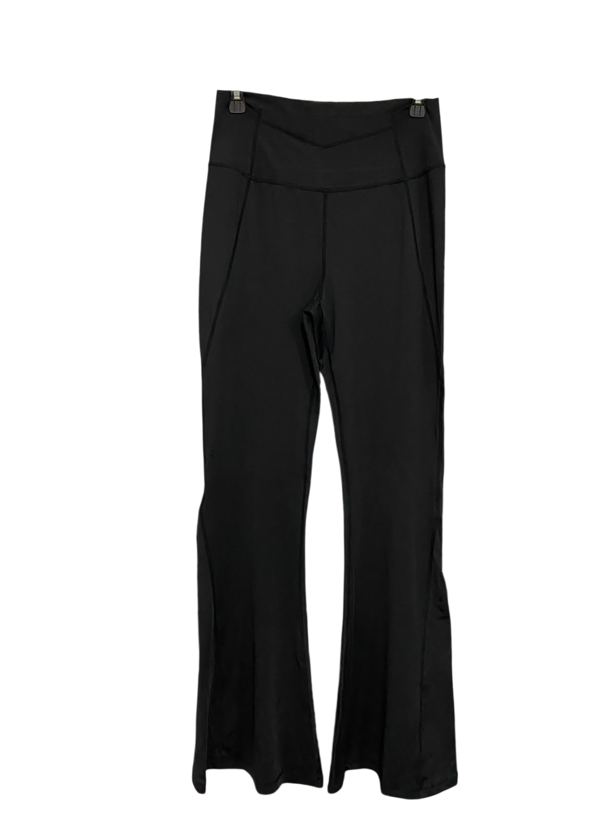 SHEIN |M| WAIST 28| A36| BLACK HIGH-WAIST SEAMED FLARED ATHLEISURE PANTS