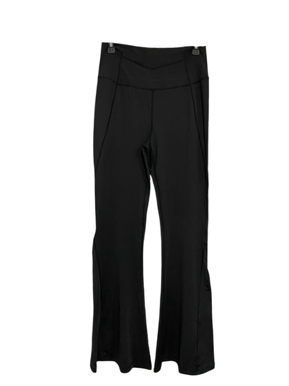 SHEIN |M| WAIST 28| A36| BLACK HIGH-WAIST SEAMED FLARED ATHLEISURE PANTS