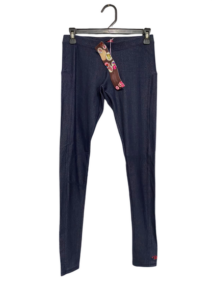 BAKER |S| WAIST 26| A37| BLUE DENIM-PRINT STRETCH LEGGINGS