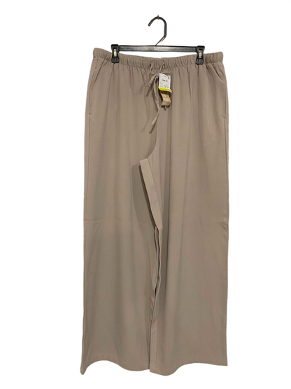 ANKO |XL| WAIST 32| A37| TAUPE WIDE-LEG DRAWSTRING CASUAL LOUNGE PANTS