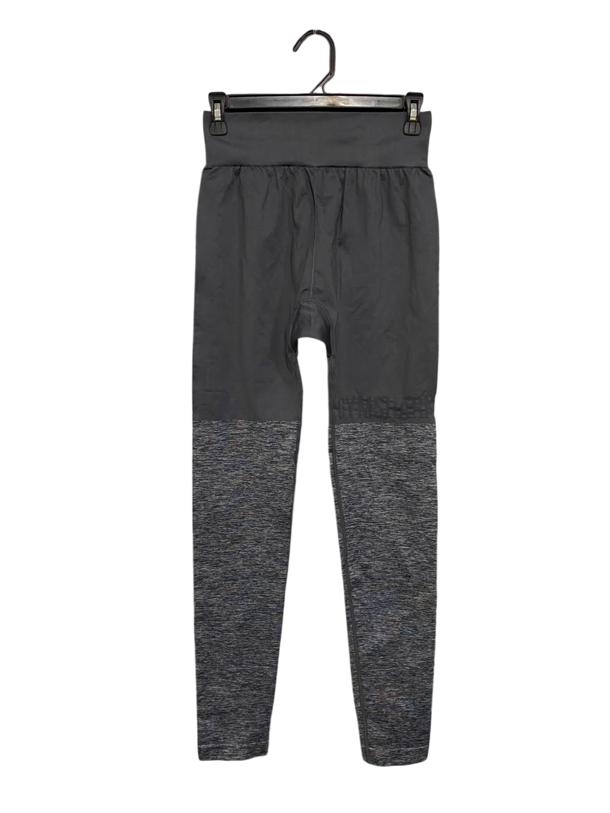 GYMSHARK |XS| WAIST 24| GREY & CHARCOAL COLOR-BLOCKED HIGH-WAISTED SEAMLESS LEGGINGS