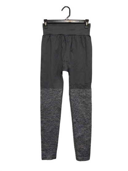 GYMSHARK |XS| WAIST 24| GREY & CHARCOAL COLOR-BLOCKED HIGH-WAISTED SEAMLESS LEGGINGS