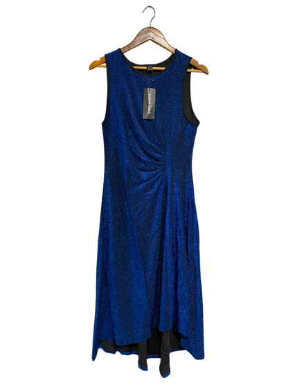 SHEIN |XL| BUST 17| A37| PRIVÉ ROYAL BLUE GLIMMER RUCHED MIDI DRESS