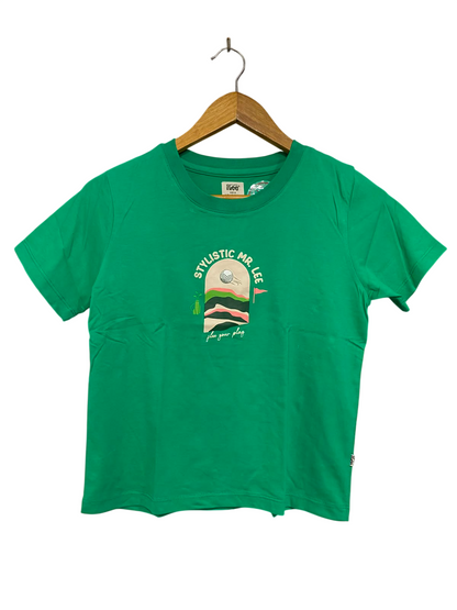 MR LEE |S| BUST 17| A37| GREEN "STYLISTIC MR. LEE" GOLF GRAPHIC T-SHIRT