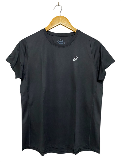 ASICS |L| BUST 20| A37| BLACK ATHLETIC PERFORMANCE T-SHIRT