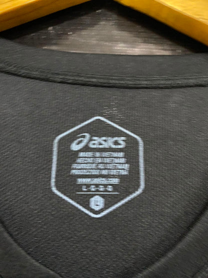 ASICS |L| BUST 20| A37| BLACK ATHLETIC PERFORMANCE T-SHIRT
