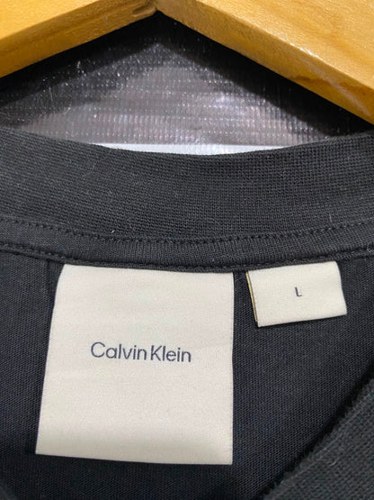 CALVIN KLEIN |L| BUST 19| A37| BLACK NEW YORK LOGO T-SHIRT