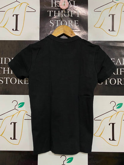 UNIQLO U |XS| BUST 14| A37| BLACK ESSENTIAL CREWNECK T-SHIRT
