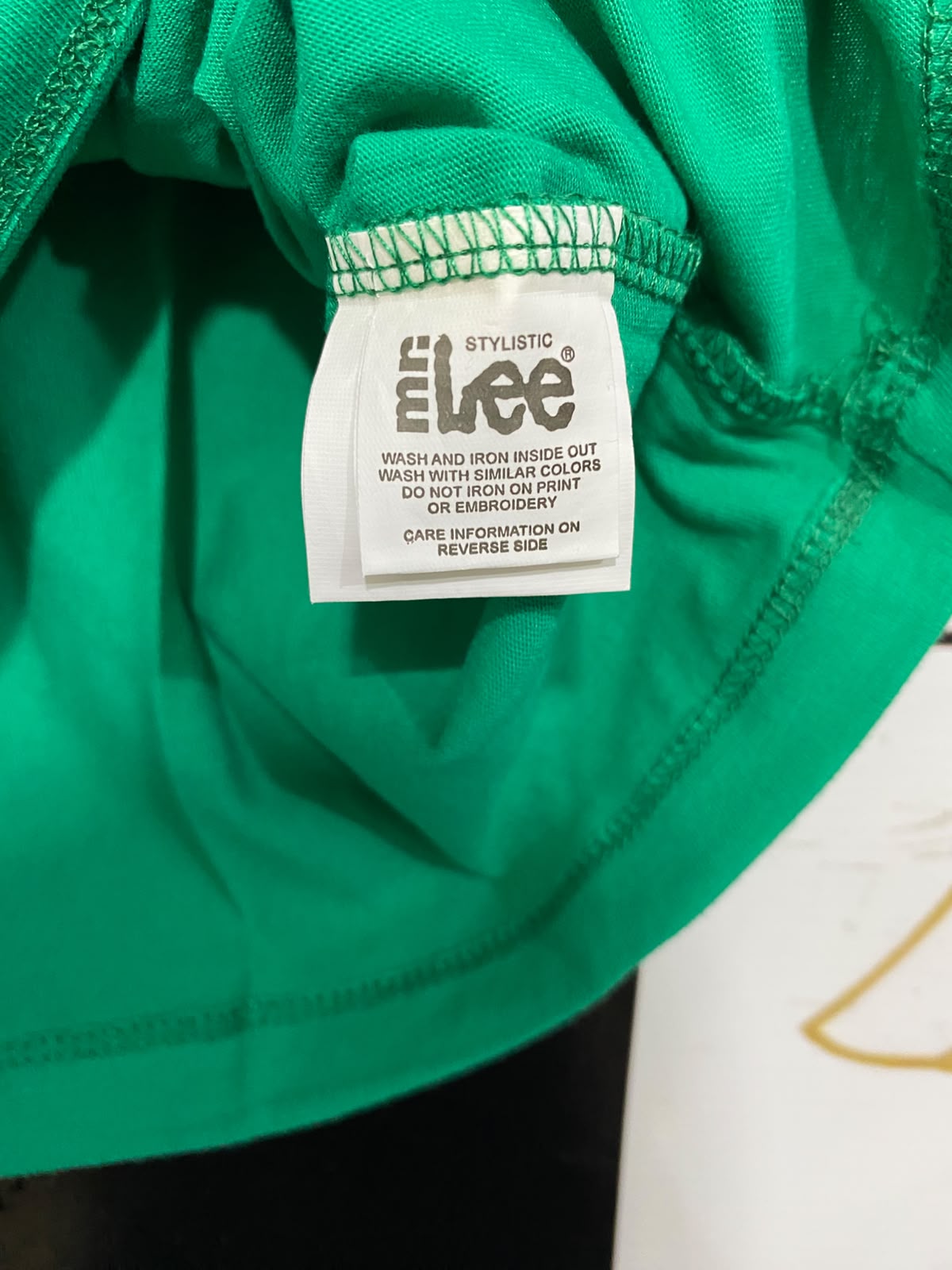 MR LEE |S| BUST 17| A37| GREEN "STYLISTIC MR. LEE" GOLF GRAPHIC T-SHIRT