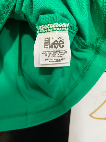 MR LEE |S| BUST 17| A37| GREEN "STYLISTIC MR. LEE" GOLF GRAPHIC T-SHIRT
