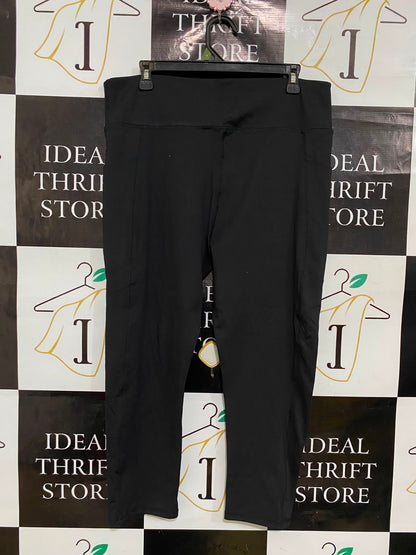 MB |XL| WAIST 34| A37| BLACK HIGH-WAISTED SCULPT ACTIVE LEGGINGS