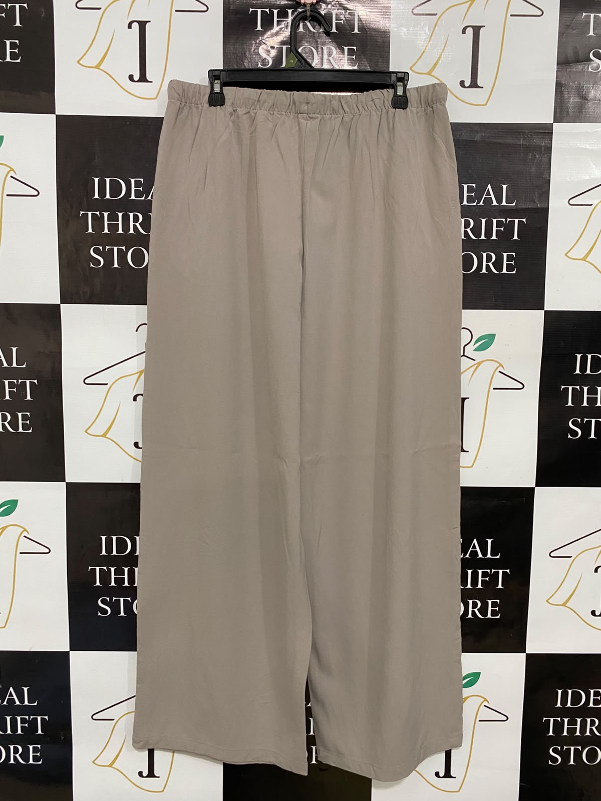 ANKO |XL| WAIST 32| A37| TAUPE WIDE-LEG DRAWSTRING CASUAL LOUNGE PANTS