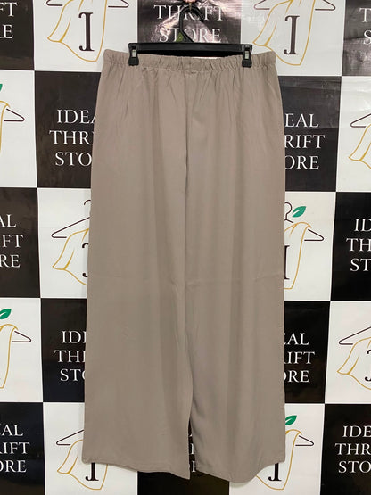 ANKO |XL| WAIST 32| A37| TAUPE WIDE-LEG DRAWSTRING CASUAL LOUNGE PANTS