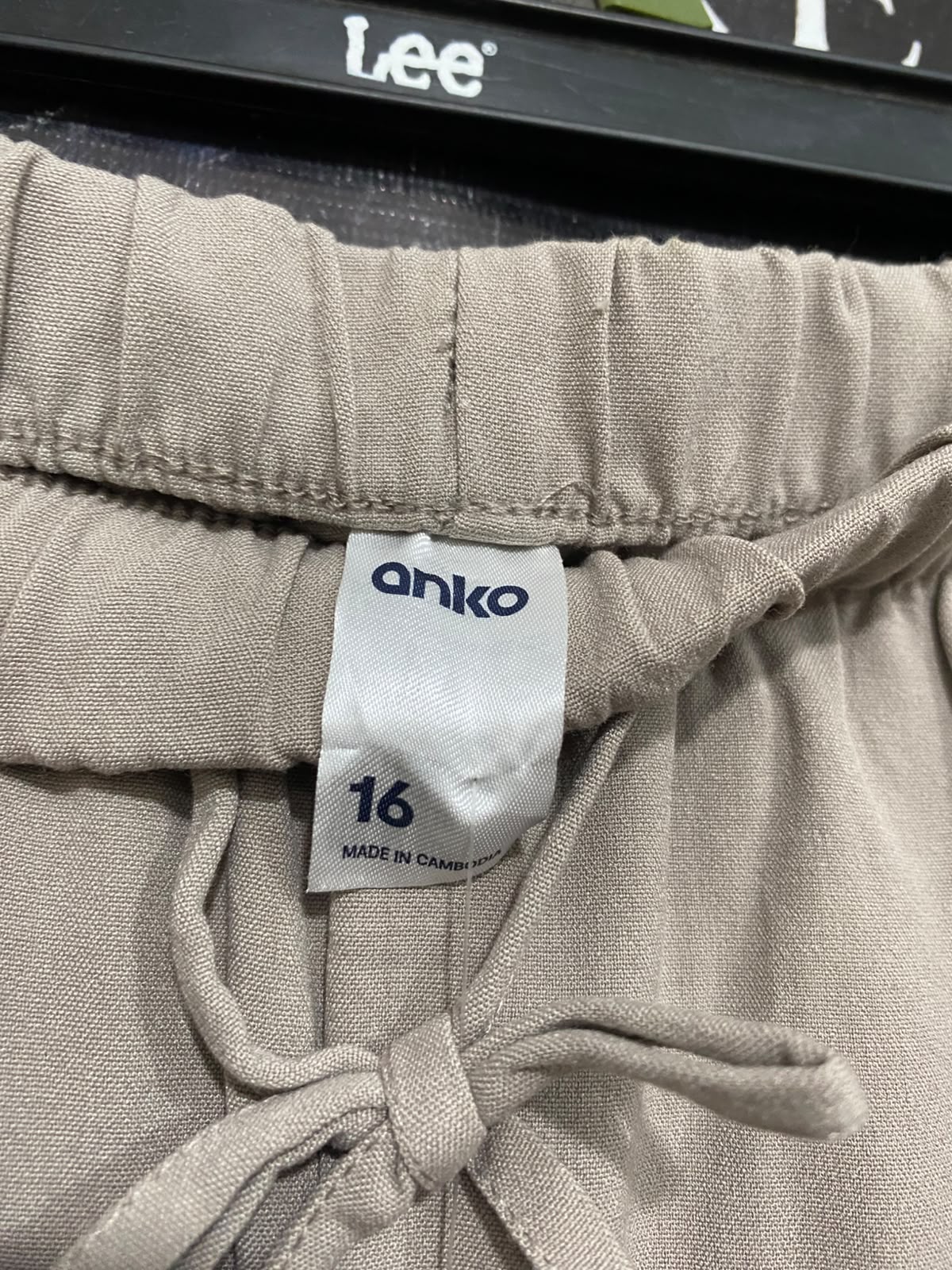 ANKO |XL| WAIST 32| A37| TAUPE WIDE-LEG DRAWSTRING CASUAL LOUNGE PANTS