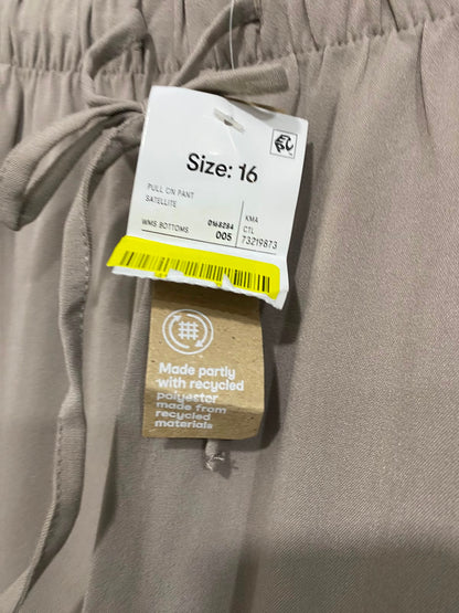 ANKO |XL| WAIST 32| A37| TAUPE WIDE-LEG DRAWSTRING CASUAL LOUNGE PANTS