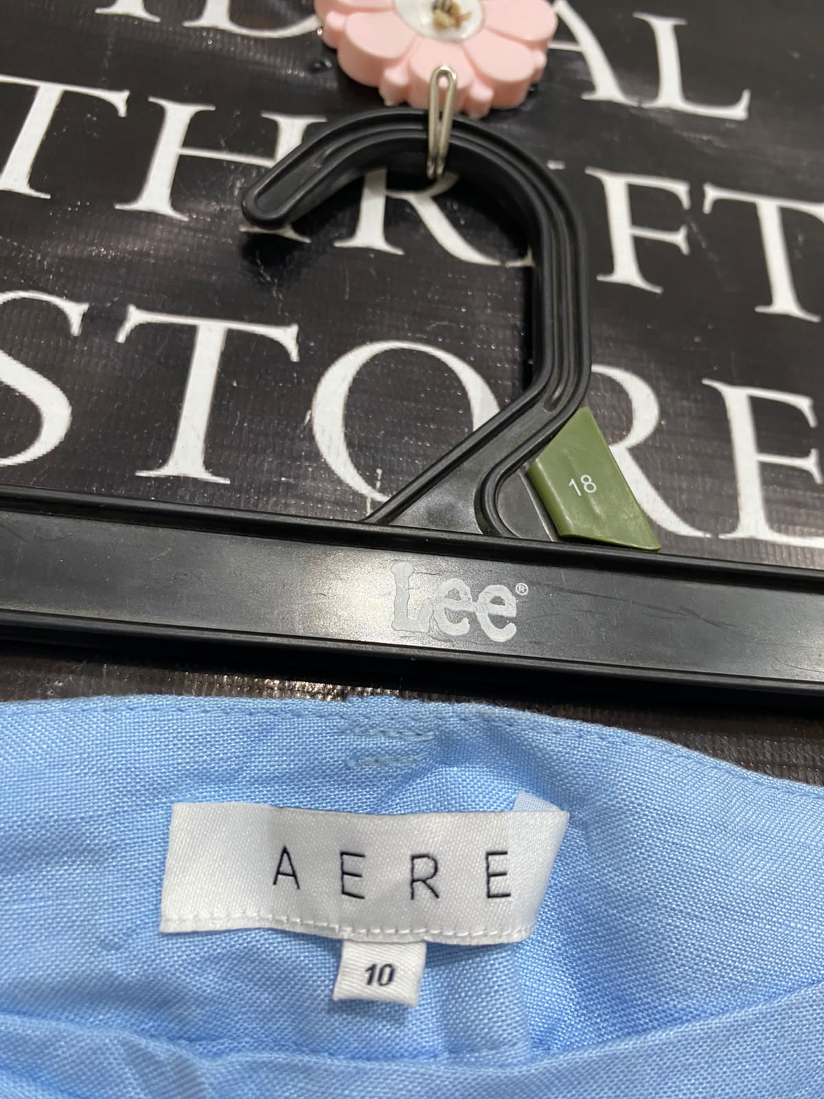 AERE |M| BUST 27| A37| PASTEL BLUE WIDE-LEG TAILORED TROUSERS