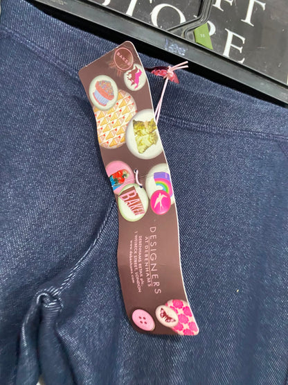BAKER |S| WAIST 26| A37| BLUE DENIM-PRINT STRETCH LEGGINGS