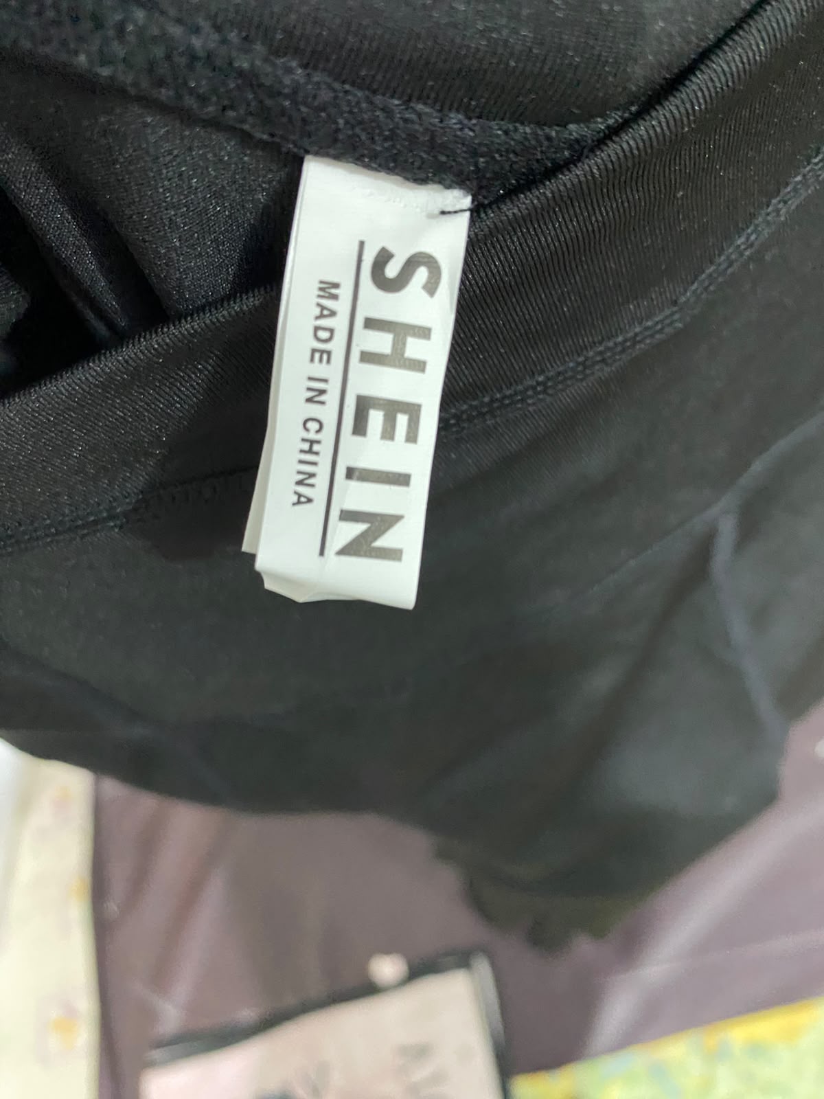 SHEIN |M| WAIST 28| A36| BLACK HIGH-WAIST SEAMED FLARED ATHLEISURE PANTS