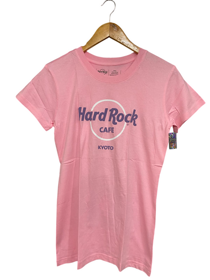 HARD ROCK |S| BUST 17| A37| HARD ROCK CAFE KYOTO LIGHT PINK GRAPHIC T-SHIRT
