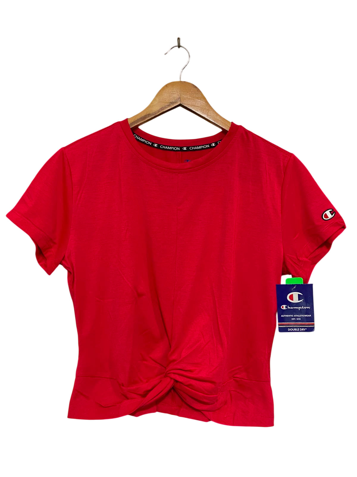 CHAMPION |M| BUST 17| A37| DOUBLE DRY RED KNOT-FRONT ATHLETIC T-SHIRT