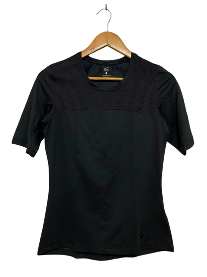 NIKE |M| BUST 16| A38| BLACK PRO HYPERCOOL MESH-PANEL ATHLETIC T-SHIRT