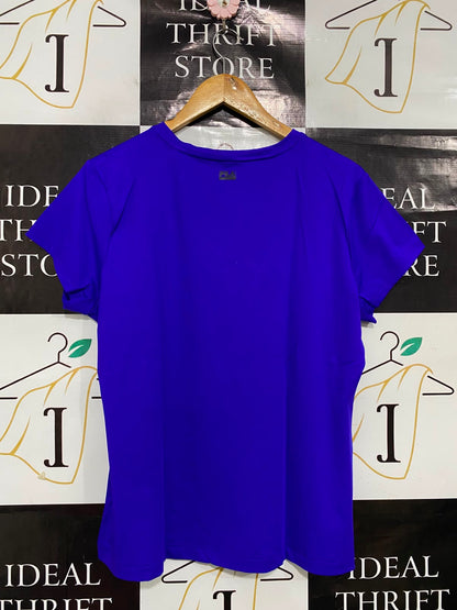 FILA |XL| BUST 20| A38| ROYAL BLUE V-NECK ATHLETIC PERFORMANCE T-SHIRT