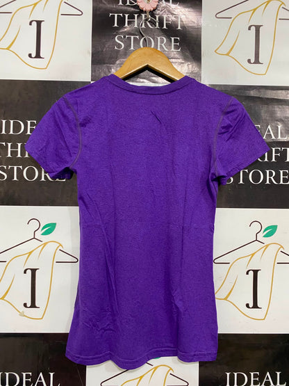 NIKE |XS| BUST 15| A38| PURPLE HEATHER DRI-FIT V-NECK ATHLETIC T-SHIRT