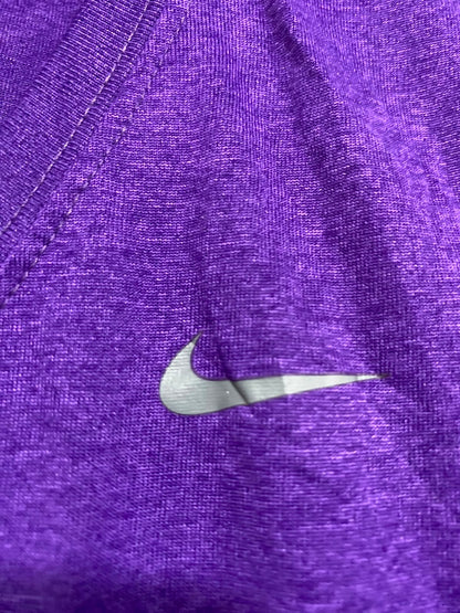 NIKE |XS| BUST 15| A38| PURPLE HEATHER DRI-FIT V-NECK ATHLETIC T-SHIRT