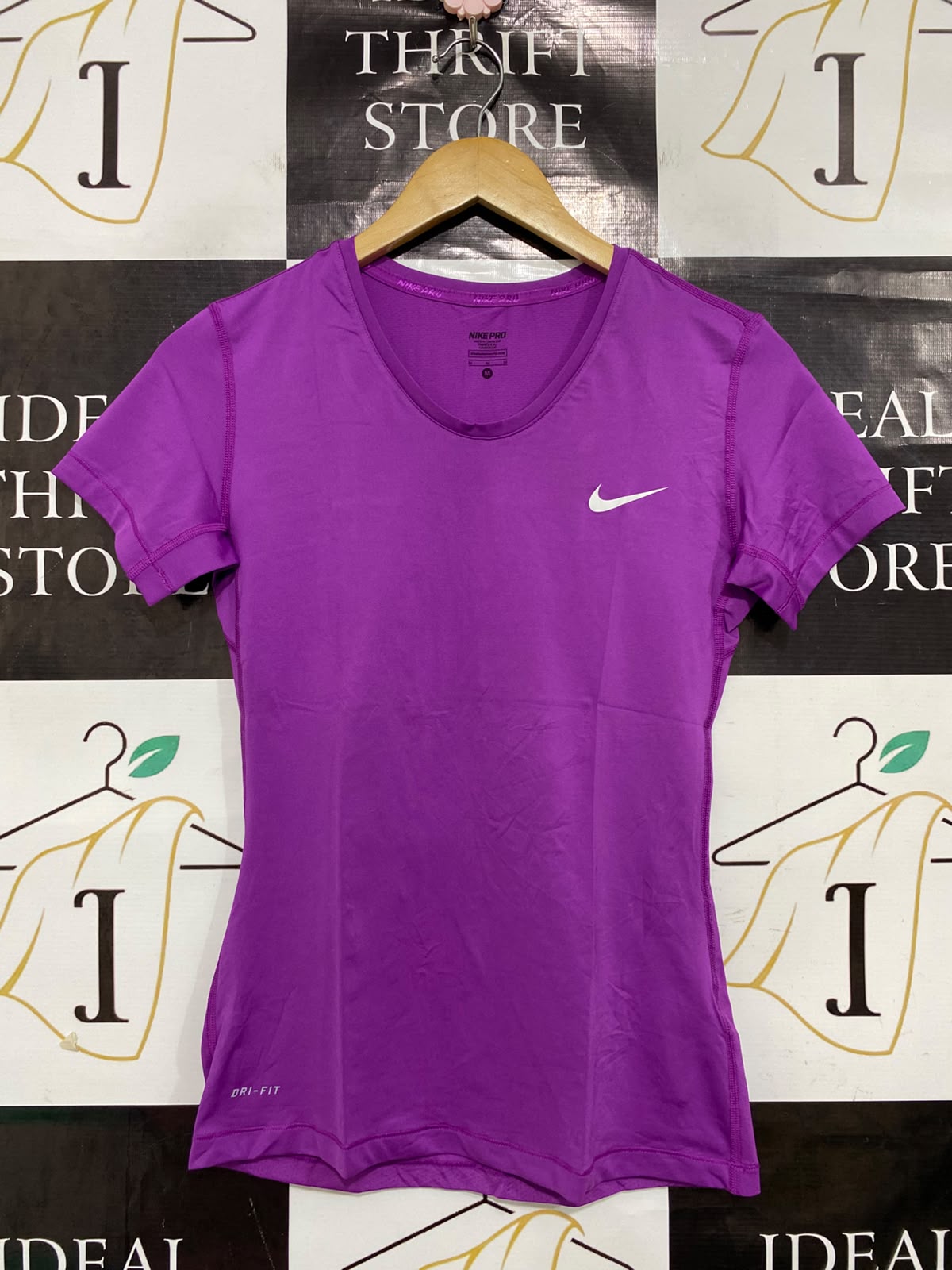 NIKE |M| BUST 15| A38| PRO VIOLET DRI-FIT ATHLETIC T-SHIRT