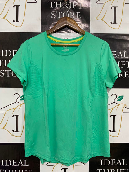 FILA |L| BUST 18| A38| MINT GREEN MESH-PANEL ATHLETIC PERFORMANCE T-SHIRT