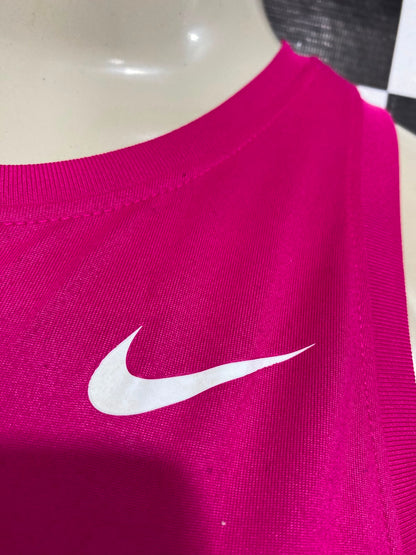 NIKE |XS| BUST 16| A38| MAGENTA PINK DRI-FIT ATHLETIC TANK TOP