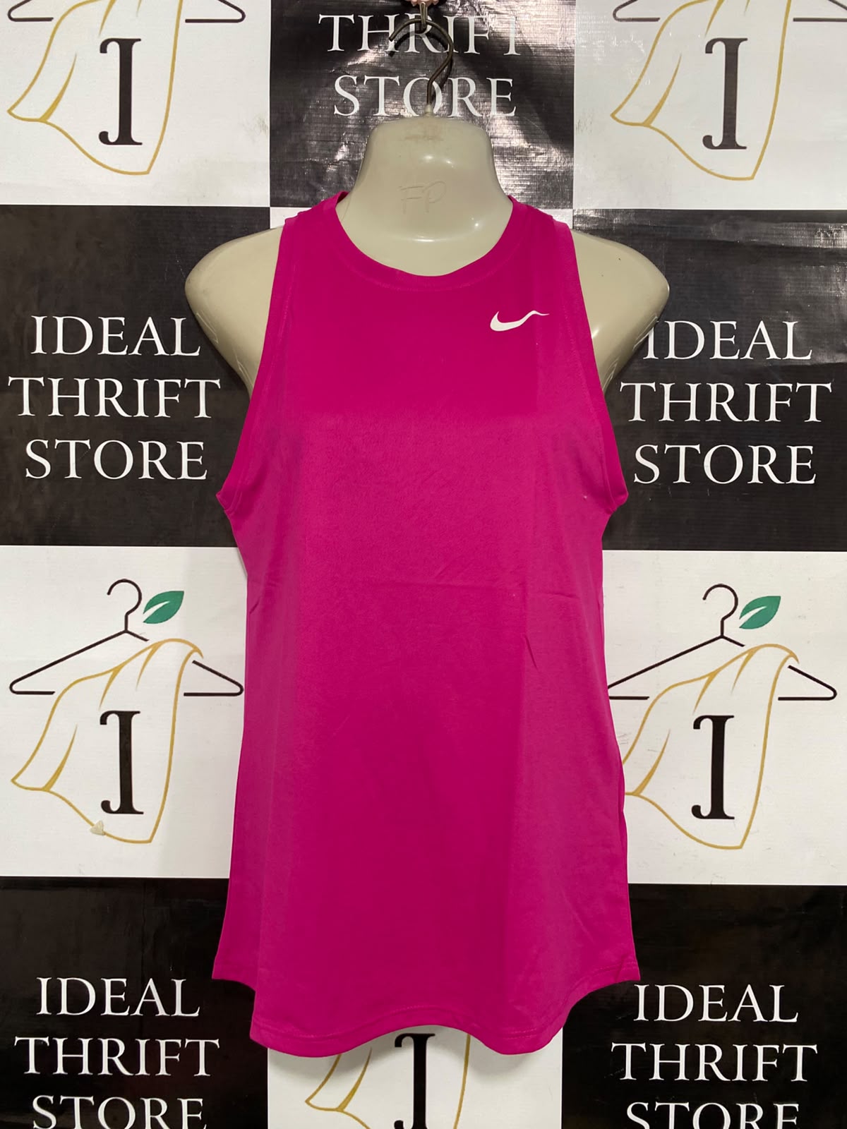 NIKE |XS| BUST 16| A38| MAGENTA PINK DRI-FIT ATHLETIC TANK TOP