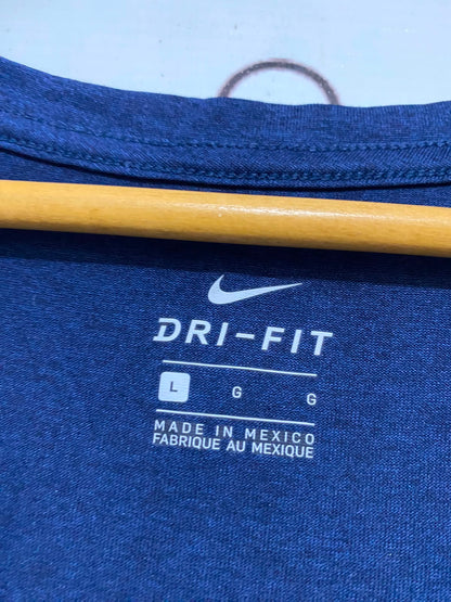 NIKE |L| BUST 20| A38| NAVY AIR FORCE BRANDED DRI-FIT V-NECK ATHLETIC T-SHIRT