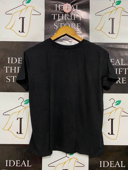 SCOOBY DOO |M| BUST 19| A38| BLACK PSYCHEDELIC GRAPHIC T-SHIRT