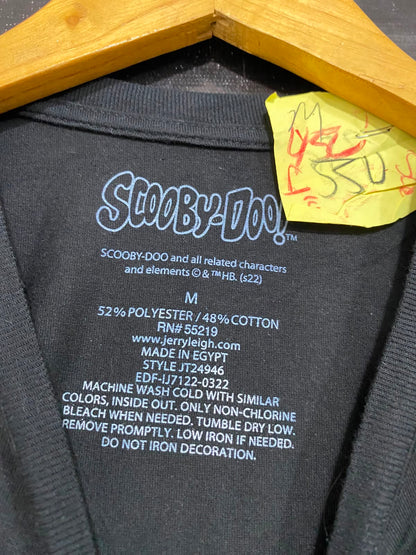 SCOOBY DOO |M| BUST 19| A38| BLACK PSYCHEDELIC GRAPHIC T-SHIRT