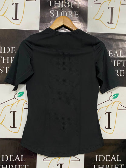 NIKE |M| BUST 16| A38| BLACK PRO HYPERCOOL MESH-PANEL ATHLETIC T-SHIRT