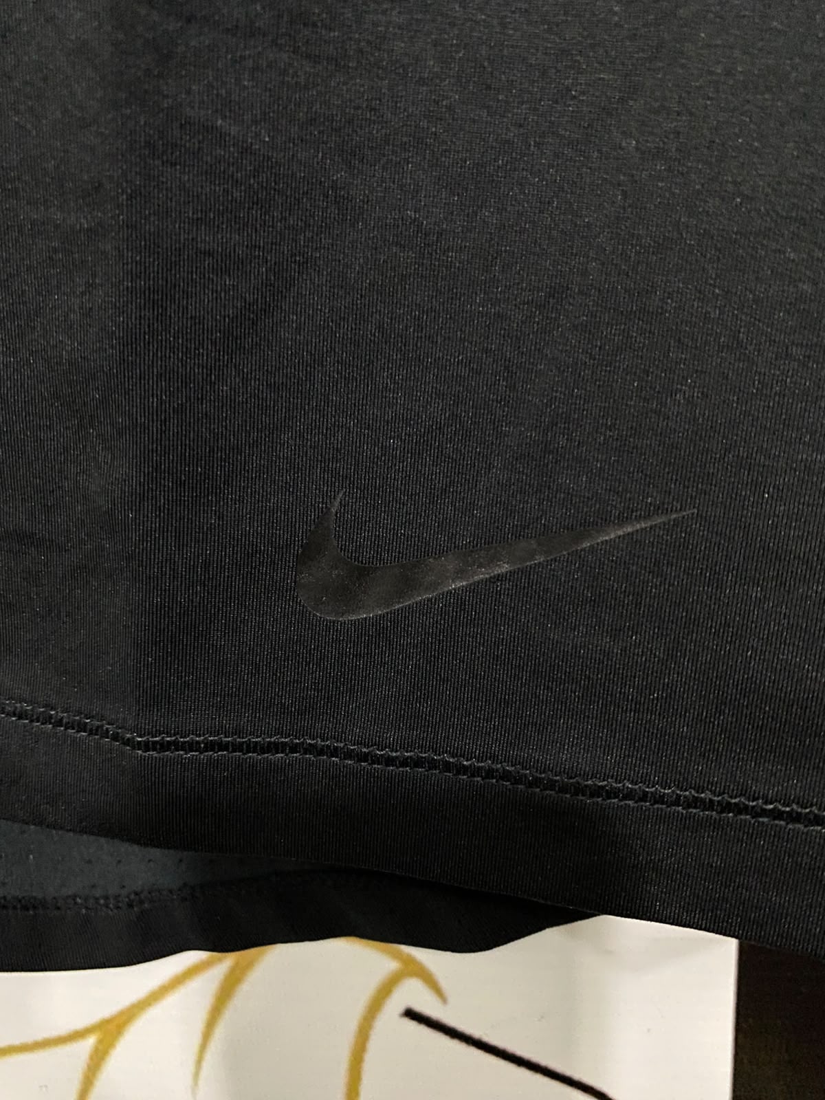 NIKE |M| BUST 16| A38| BLACK PRO HYPERCOOL MESH-PANEL ATHLETIC T-SHIRT
