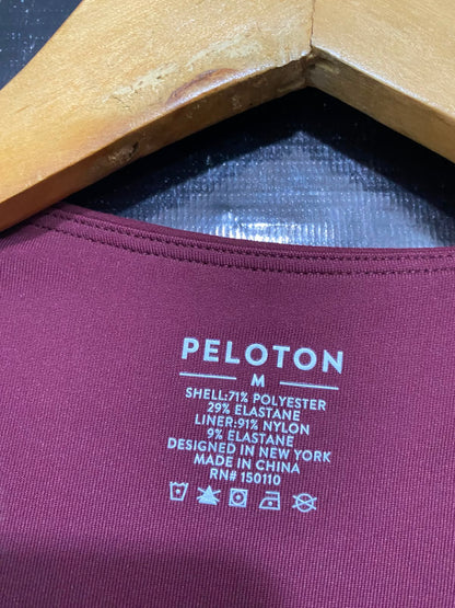 PELOTON |M| BUST 13| A37| MAROON FRONT-ZIP HIGH-NECK ATHLETIC SPORTS BRA