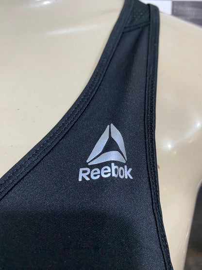 REEBOK |S| BUST 16| A37| CLASSIC BLACK ATHLETIC RACERBACK TANK TOP