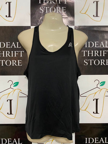 REEBOK |S| BUST 16| A37| CLASSIC BLACK ATHLETIC RACERBACK TANK TOP