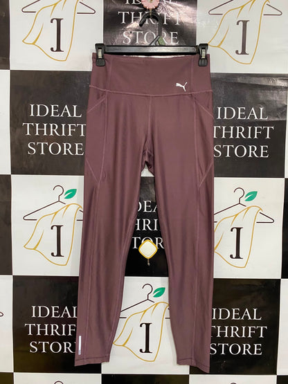 PUMA |S| WAIST 24| A37| MAUVE / DUSTY ROSE HIGH-WAISTED POCKET ATHLETIC LEGGINGS