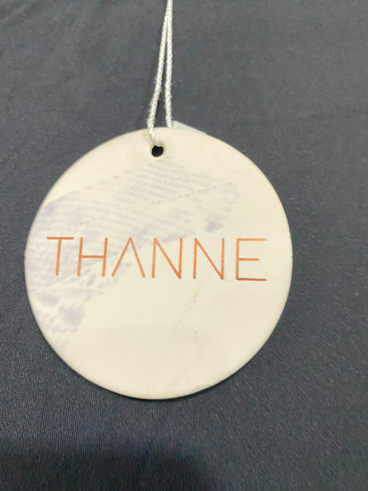 THANNE |XS| WAIST 24| A37| BLACK SATIN MINIMALIST SLIM MAXI SKIRT
