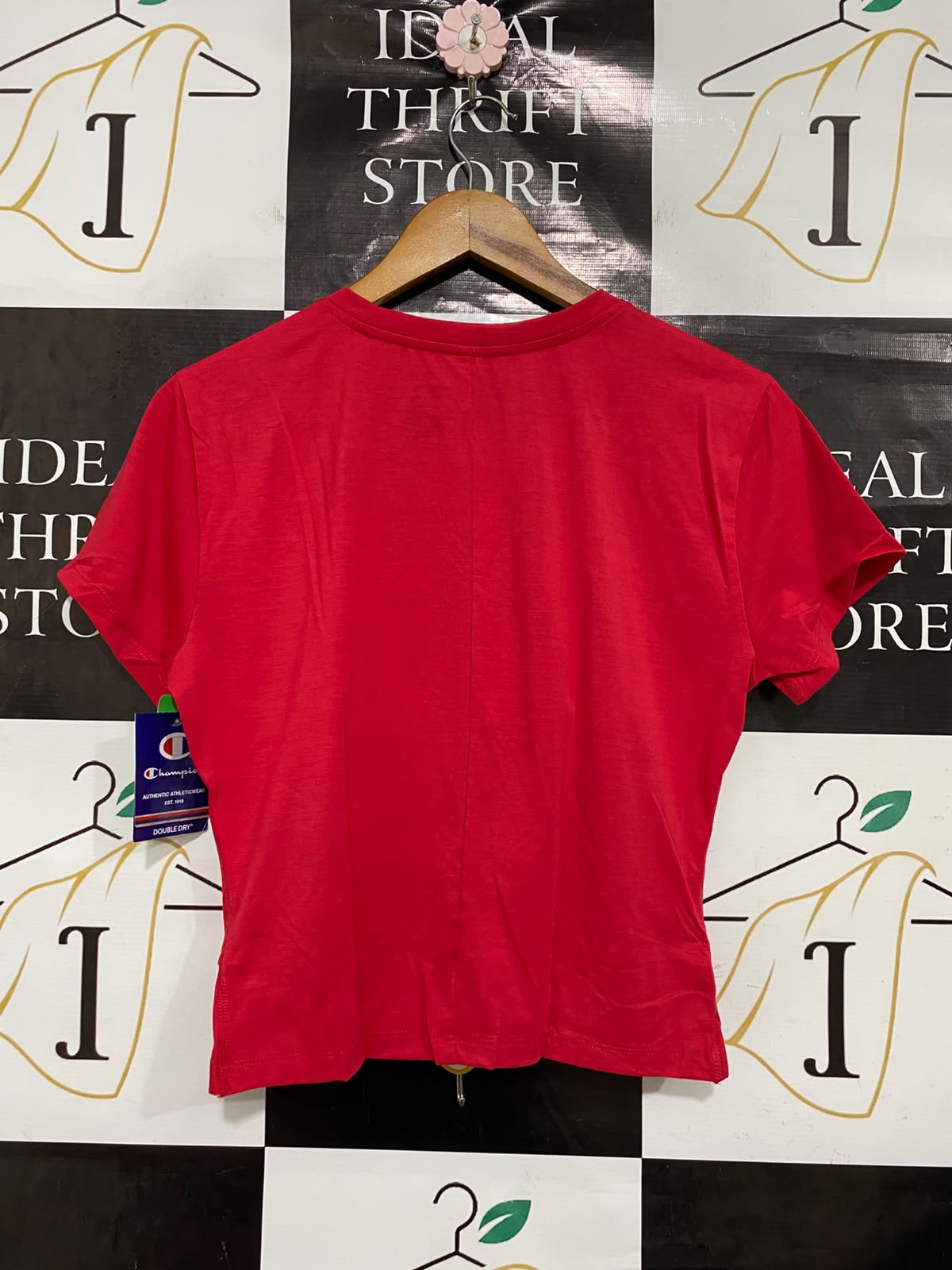 CHAMPION |M| BUST 17| A37| DOUBLE DRY RED KNOT-FRONT ATHLETIC T-SHIRT