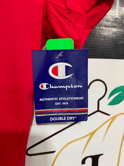 CHAMPION |M| BUST 17| A37| DOUBLE DRY RED KNOT-FRONT ATHLETIC T-SHIRT