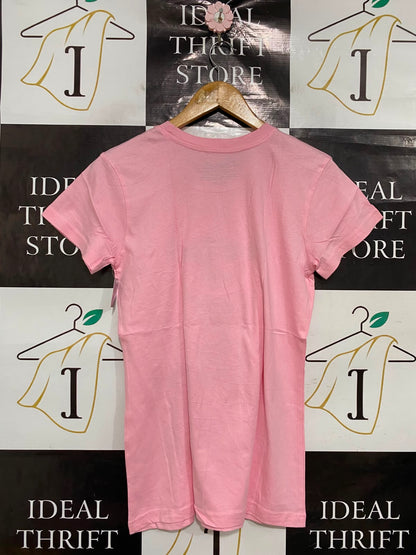HARD ROCK |S| BUST 17| A37| HARD ROCK CAFE KYOTO LIGHT PINK GRAPHIC T-SHIRT