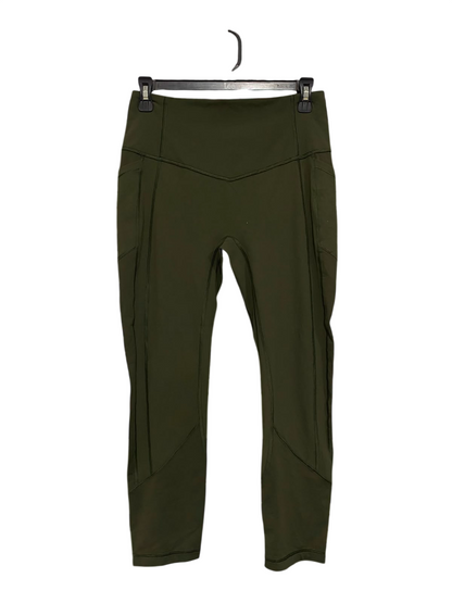 LULULEMON |S| WAIST 26| OLIVE GREEN HIGH-WAISTED UTILITY ACTIVE LEGGINGS