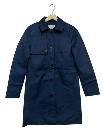 H&M |S| BUST 18| A38| NAVY BLUE UTILITY TRENCH COAT