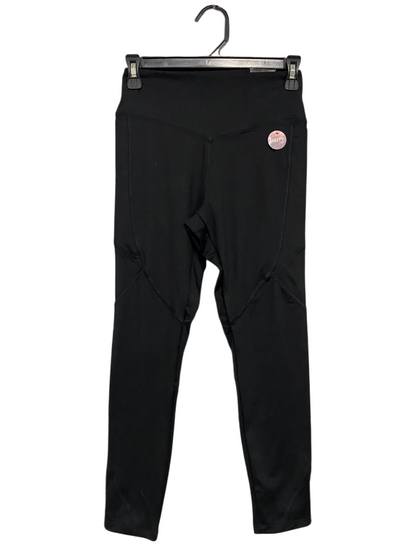 PINK |S| WAIST 23| A39| BLACK HIGH-WAISTED CONTOURED SEAM ATHLETIC LEGGINGS